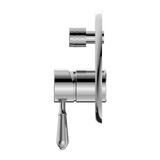 York Shower Mixer With Divertor With Metal Lever Chrome