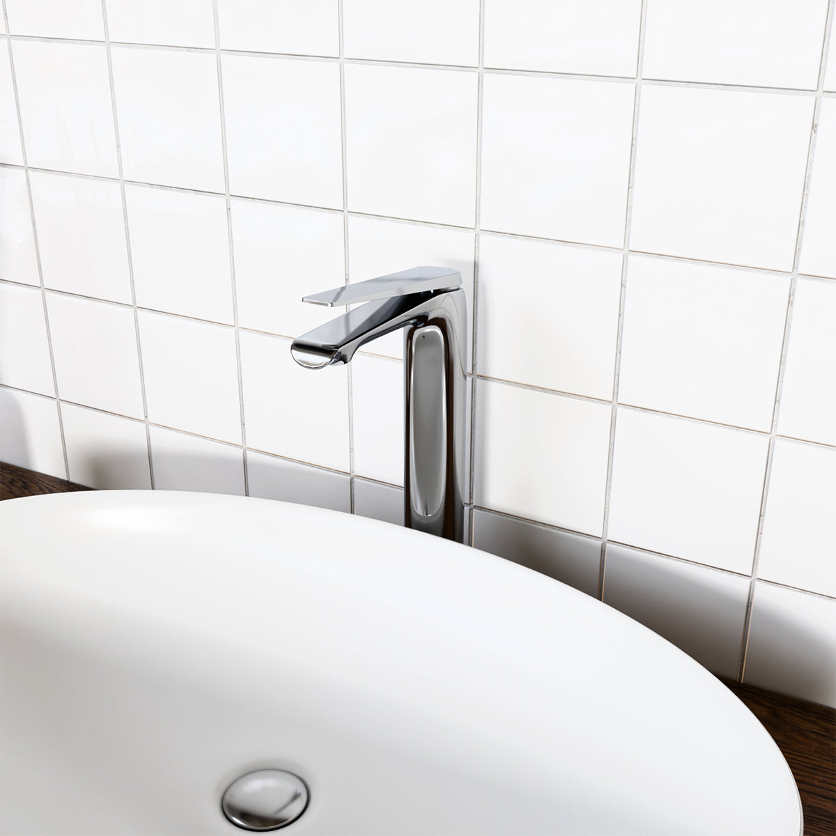 Avid Tall Basin Mixer - Titanium
