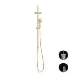 Opal Twin Shower With Air Shower Brushed Gold