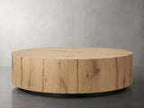Sullivan Wood Round Coffee Table Oak Sofa Center Tea Table