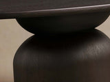 Perth Oval Oak Dining Table Hand-Sculpted Modern Dining Table