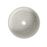 NAGA Perugia Concrete Basin with Matching Pop-up Waste Round Terrazzo