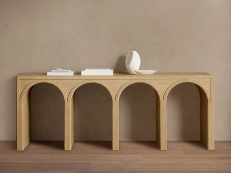Hattie Oak Entrance Console Table Country Entryway Table