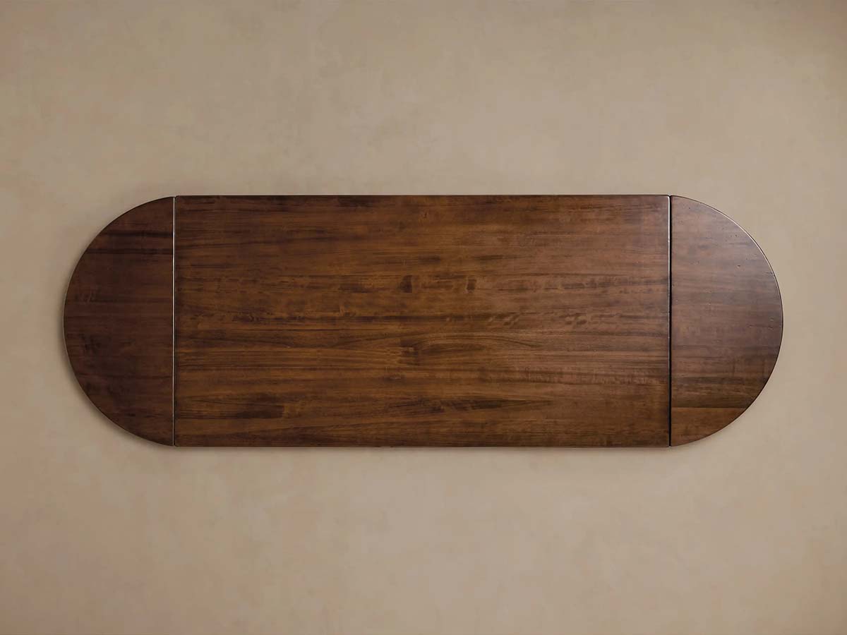 Tuscany Wood Extension Dining Table Oval Poplar Dining Table