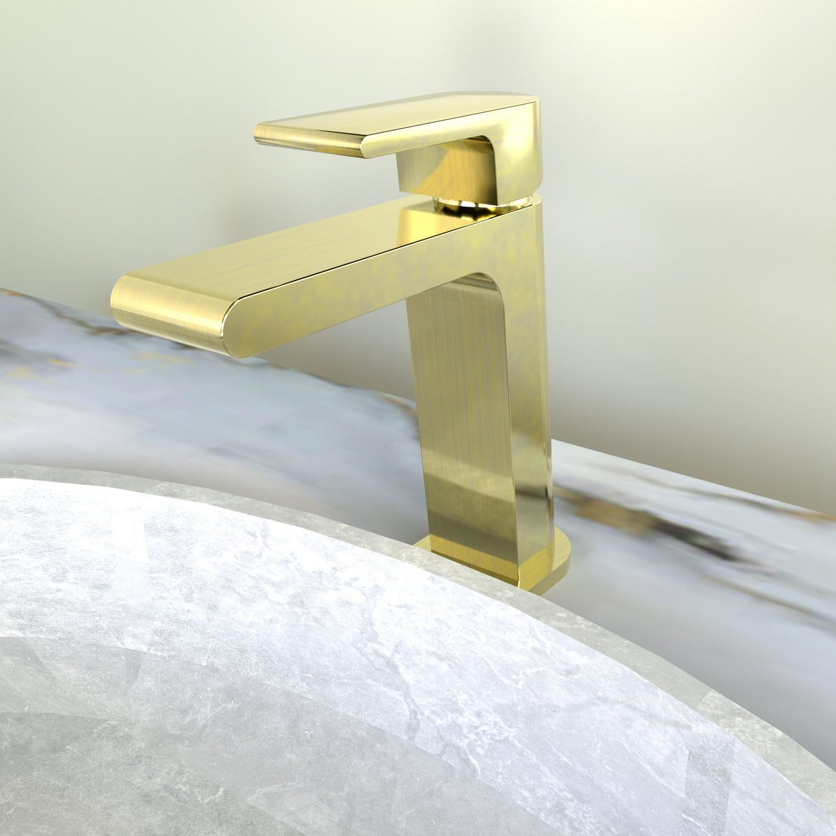 BIANCA BASIN MIXER STRAIGHT SPOUT BRUSHED GOLD