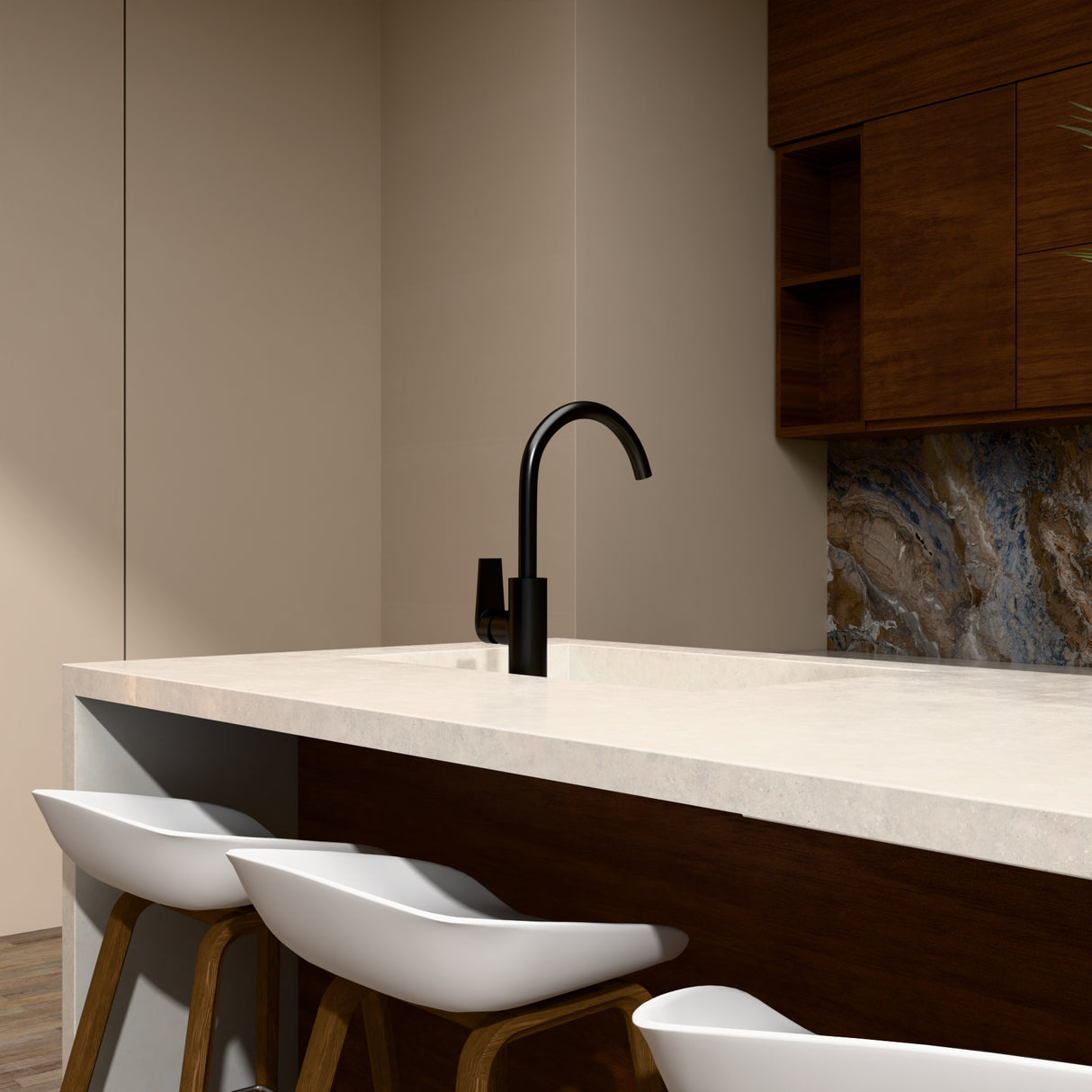 Kohler Kitchen Mixer Matte Black 74053T-4E-BL