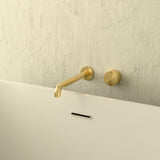 Kara Progressive Wall Basin/Bath Set 185mm Brushed Gold