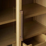 Hattie Medi Century  Style Wall Mounted Storage Cabinet Wood Arched Drawers Cabinet