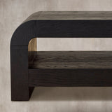 Pierre Mid-Century Modern Wood Coffee Table Sofa Center Tea Table in Oak Veneer