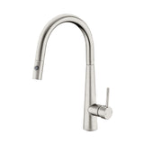 Dolce Pull Out Sink Mixer With Vegie Spray Function Brushed Nickel