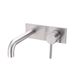 Dolce Wall Basin/Bath Mixer Brushed Nickel