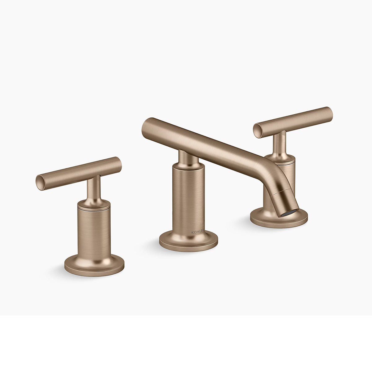 Purist Basin Set with Low Spout  Brushed Bronze 14410A-B4-BV