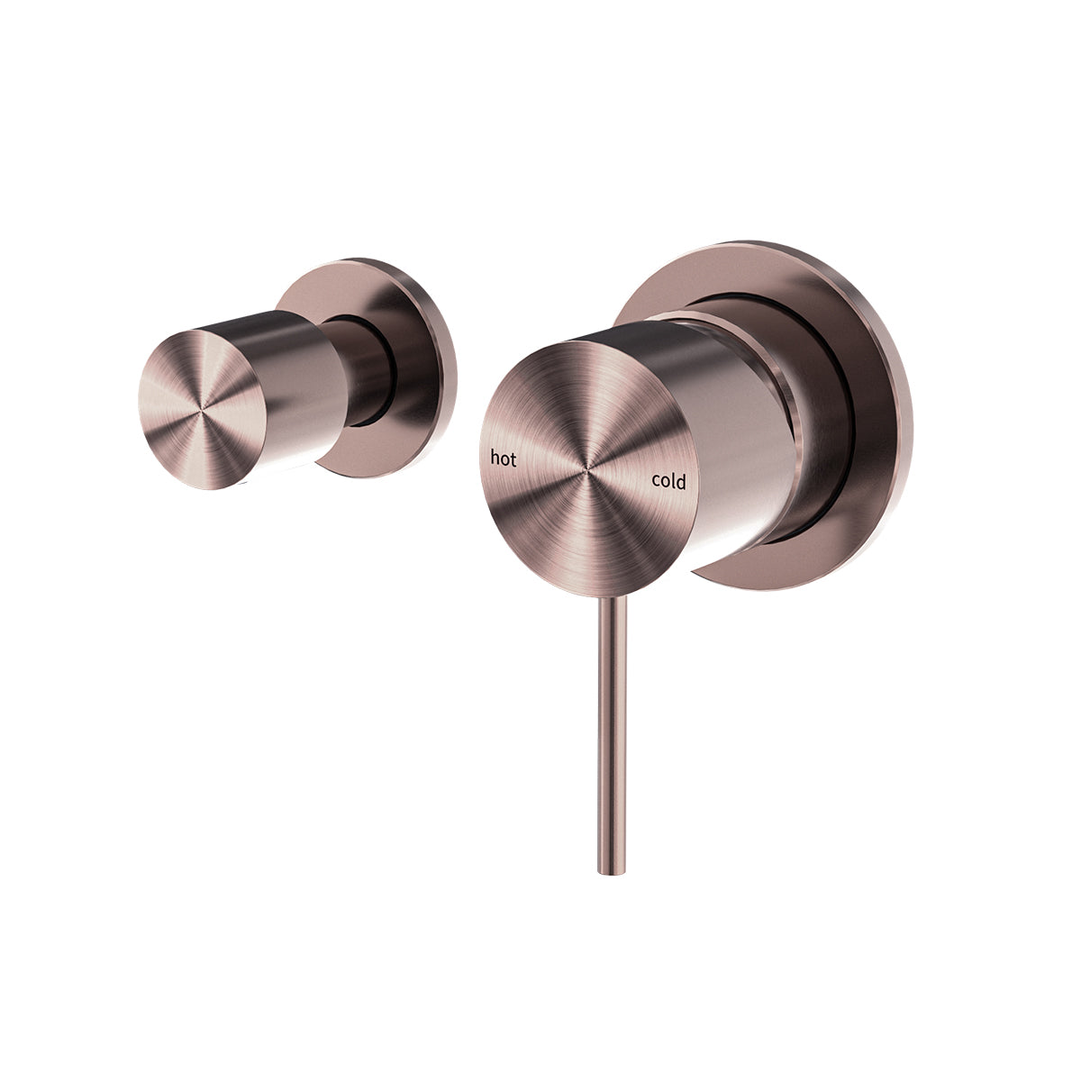 Mecca Shower Mixer With Horizontal 2 Way Divertor Brushed Bronze