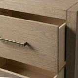 Bodhi Tall Nightstand Wood Night Side Cabinet Rustic Bedside Table Two-Drawer Chest