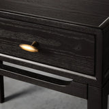 Brock Nightstand Mid-Century Modern Bedside Table Ash Night Side Storage Cabinet