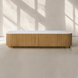 Finnley Storage Coffee Table Stone Top Sofa Center Tea Table With Drawer