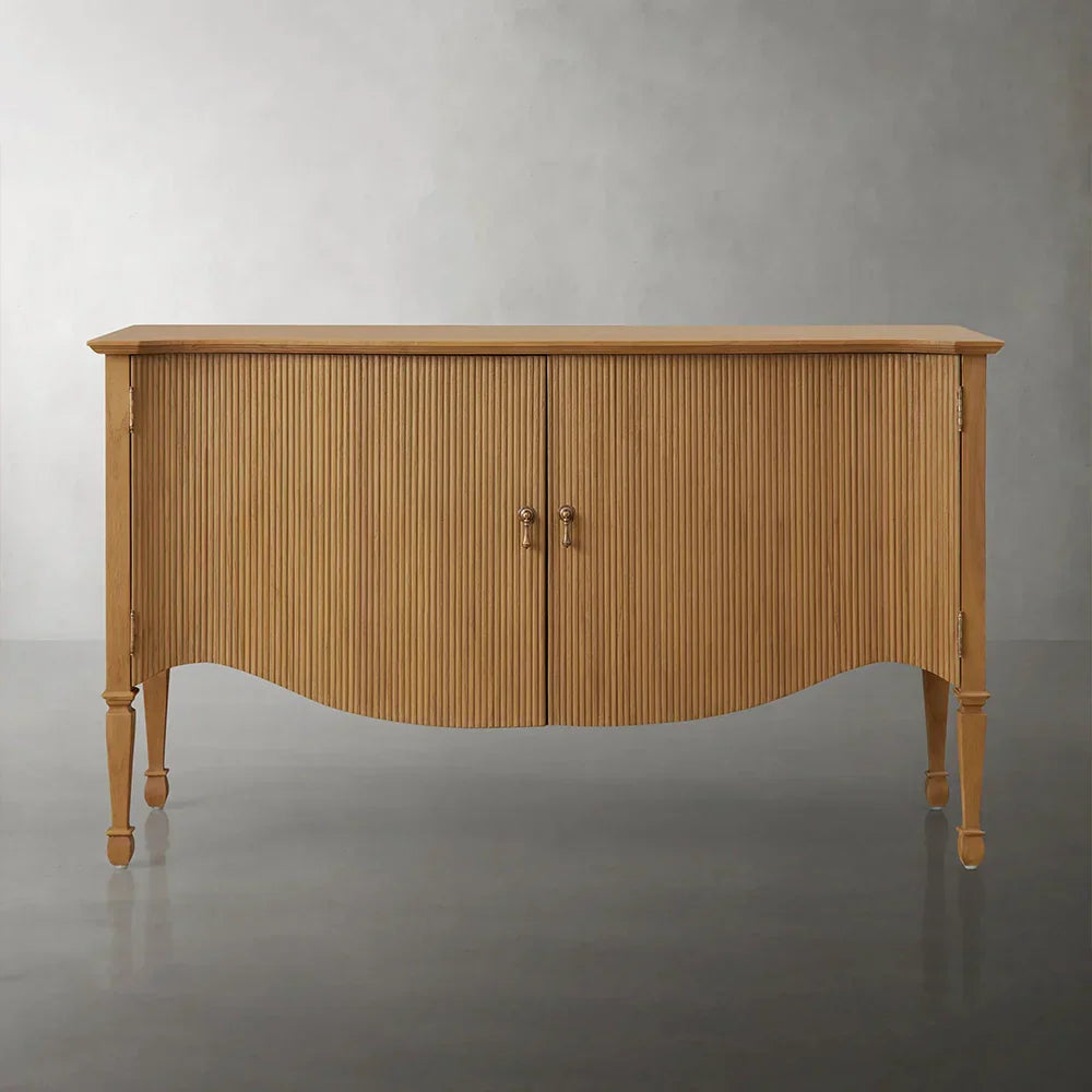 Conrad Solid Teak Sideboard Wood Vintage Storage Cabinets