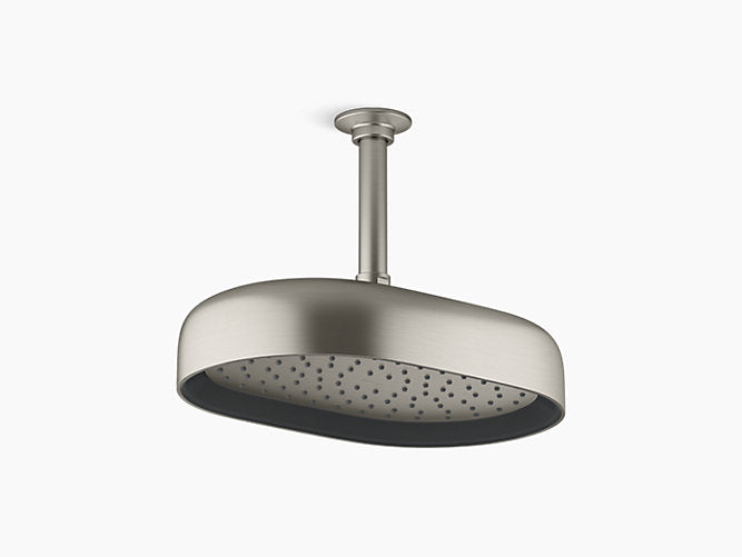 Oblong 12" single-function rainhead, 1.75 gpm