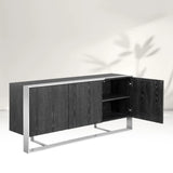 Dolton Modern Wood Sideboard Steel Frame Buffet Cabinets