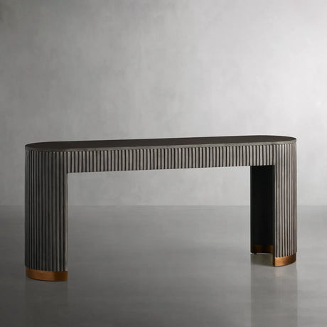 Finnley Marble Top Entryway Console Table Wood Hallway Entrance Table