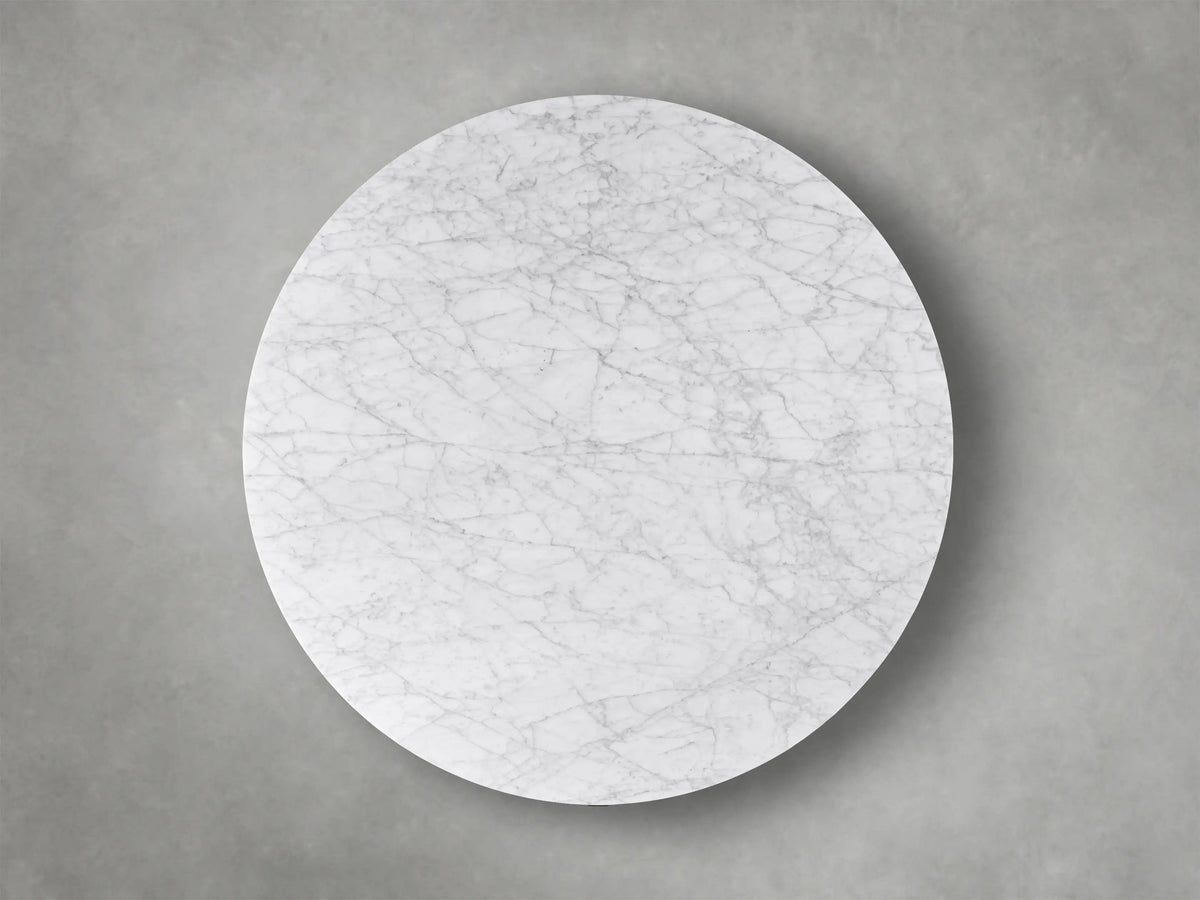 Finnley Round Storage Coffee Table Living Room Stone Center Tea Table