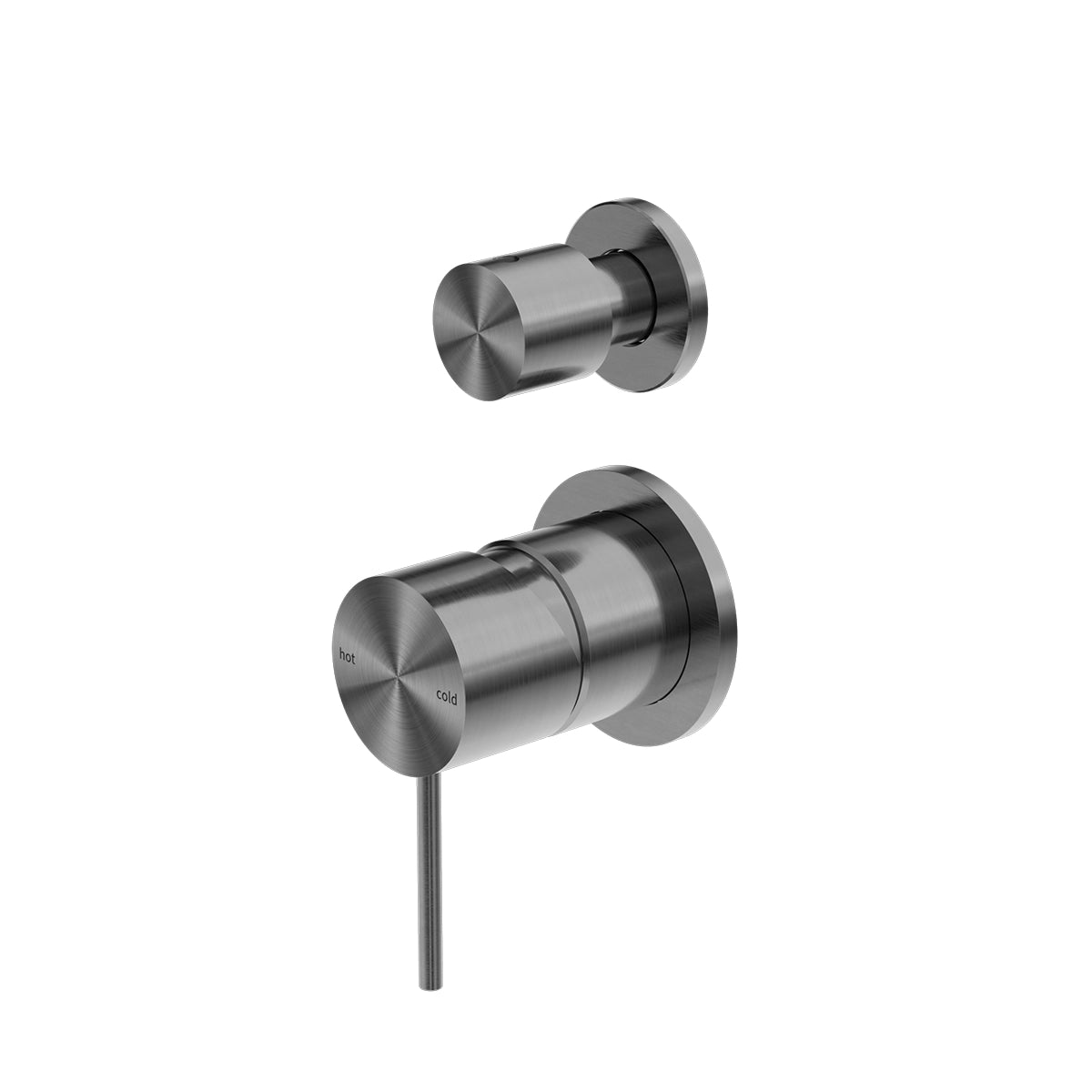 Mecca Shower Mixer With Divertor Separate Back Plate Gun Metal