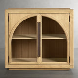 Hattie Oak Hall Chest Arched Design Storage Cabinets