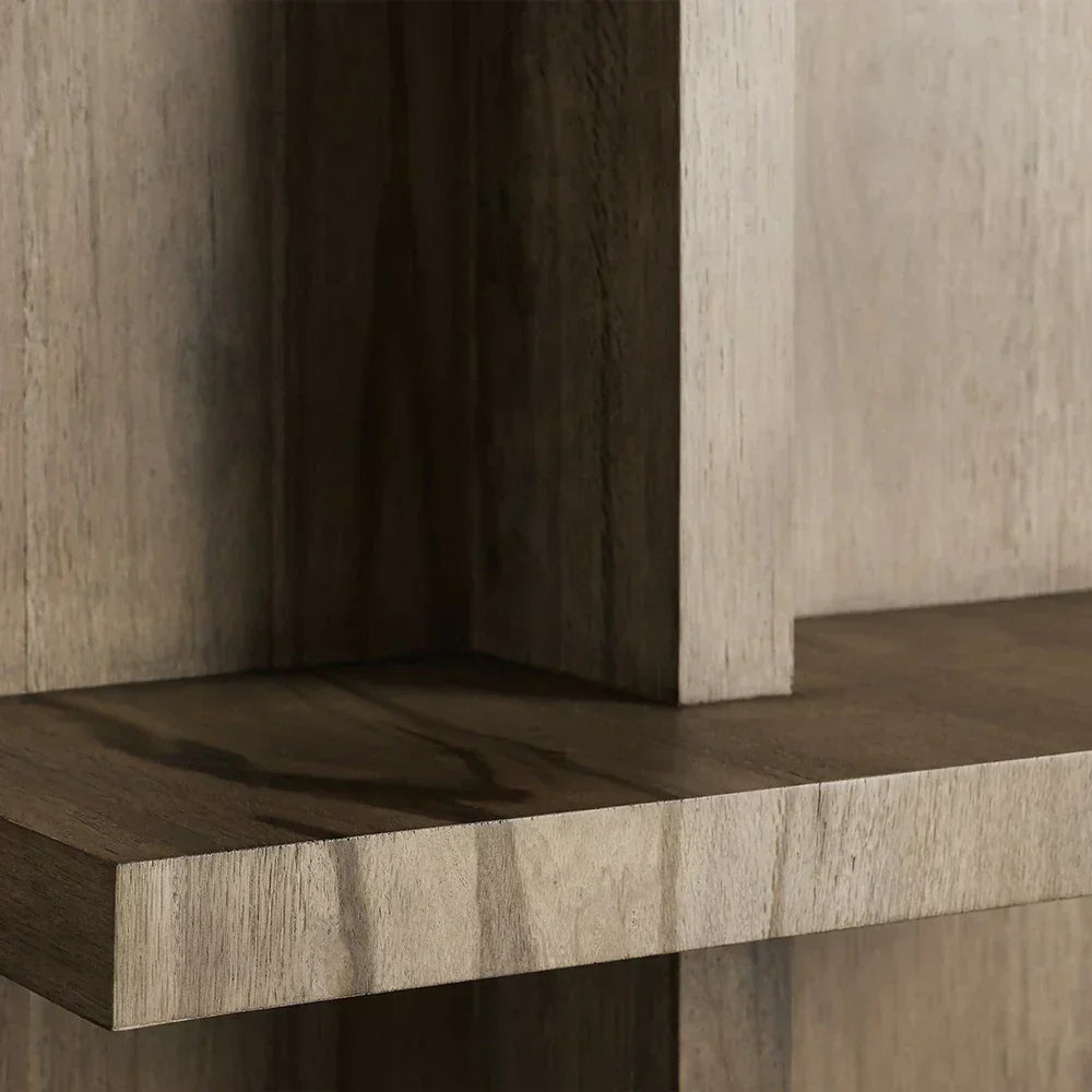 Leandro Solid Oak Wood Bookcase