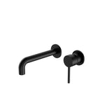 Dolce Wall Basin/Bath Mixer Separate Back Plate Matte Black