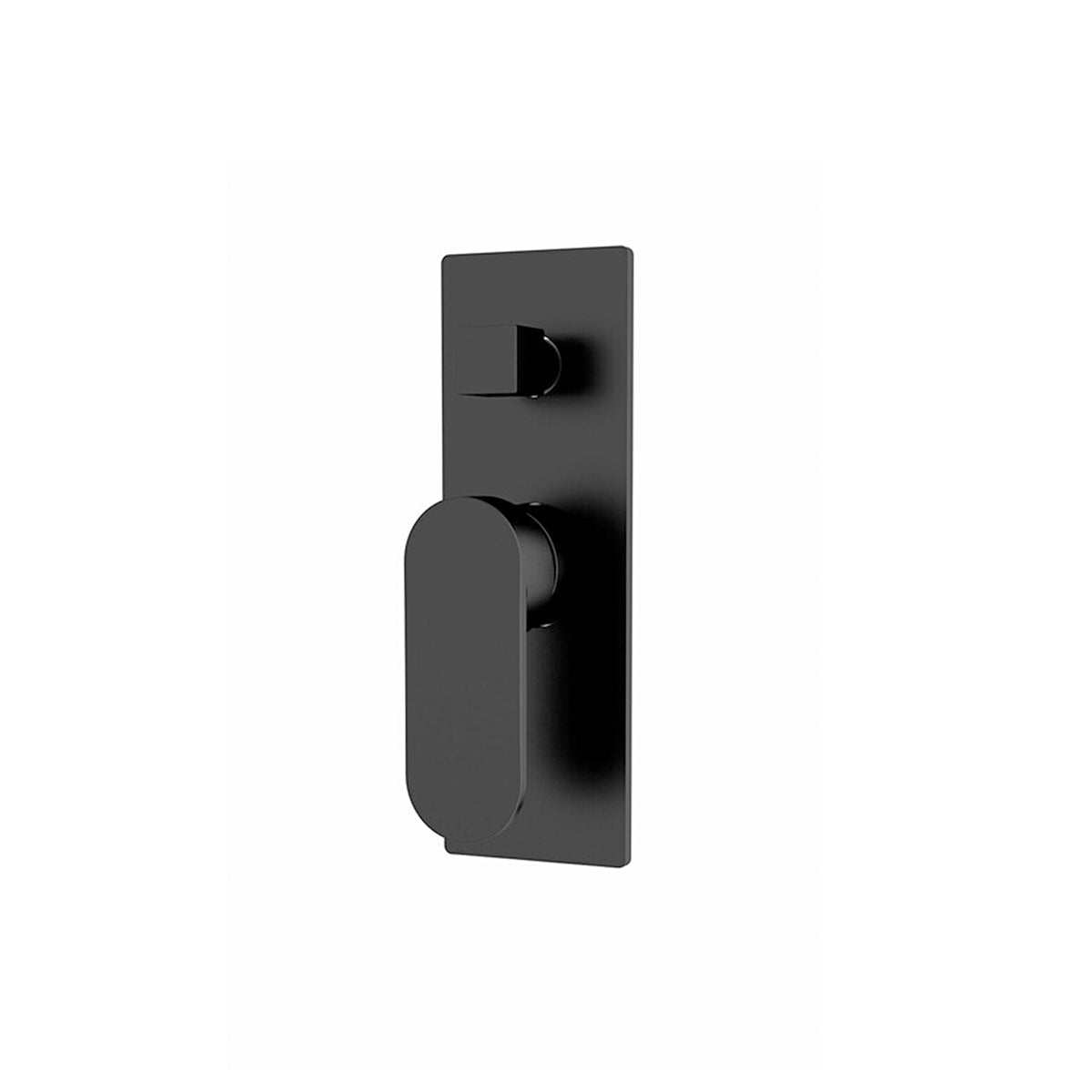 Ecco Shower Mixer With Divertor Matte Black