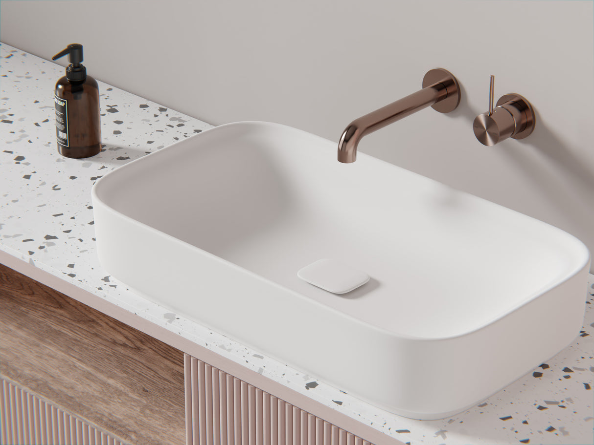 MECCA BASIN/BATH SPOUT ONLY 230MM BRUSHED BRONZE