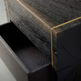 Mihaela Wood Closed Nightstand Retro Oak Nightside Table With Drawer Barrel Inspired