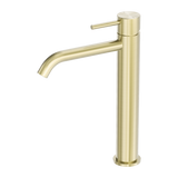 Zen Ss316l Tall Basin Mixer Brushed Gold