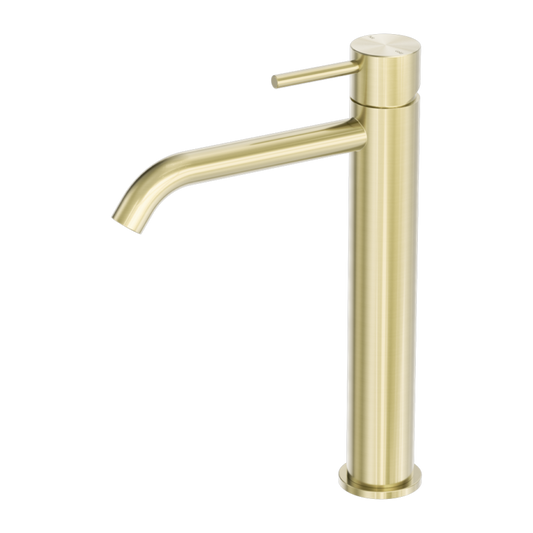 Zen Ss316l Tall Basin Mixer Brushed Gold