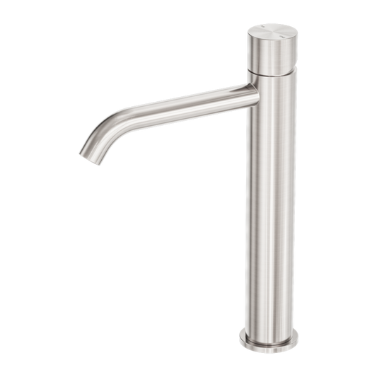 Zen Ss316l Tall Basin Mixer Handless Brushed Nickel