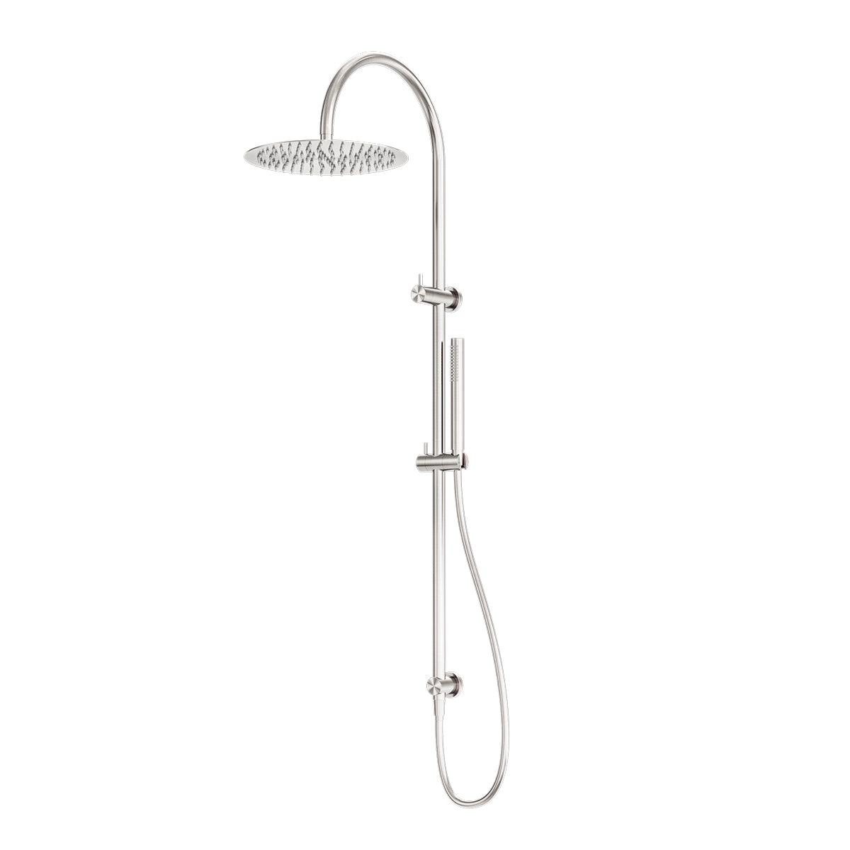 Zen Ss316l Twin Shower Brushed Nickel
