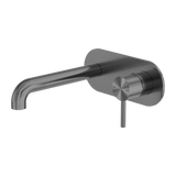 Zen Ss316l Wall Basin/Bath Mixer 230mm Spout Graphite