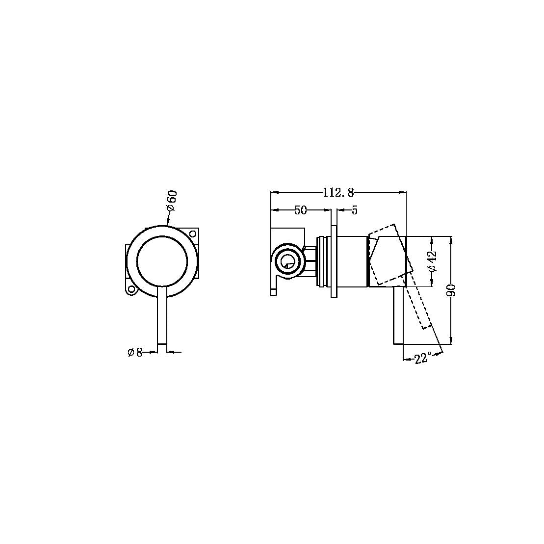 ZEN SS316L SHOWER MIXER BRUSHED NICKEL