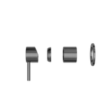 ZEN SS316L SHOWER MIXER TRIM KITS ONLY GRAPHITE