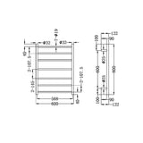 Heated Towel Ladder Graphite