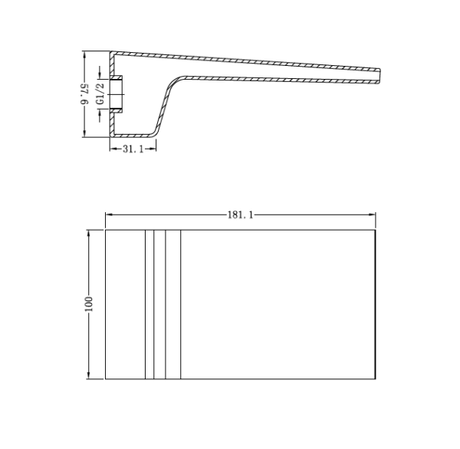 ASTRA BATH SPOUT CHROME (NR203CH)