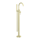 MECCA ROUND FREESTANDING MIXER WITH HAND SHOWER BRUSHED GOLD