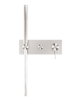 Mecca Shower Mixer With Divertor System Brushed Nickel
