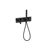 Mecca Wall Mount Bath Mixer With Hand Shower Matte Black