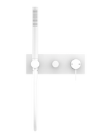 Mecca Shower Mixer With Divertor System Matte White