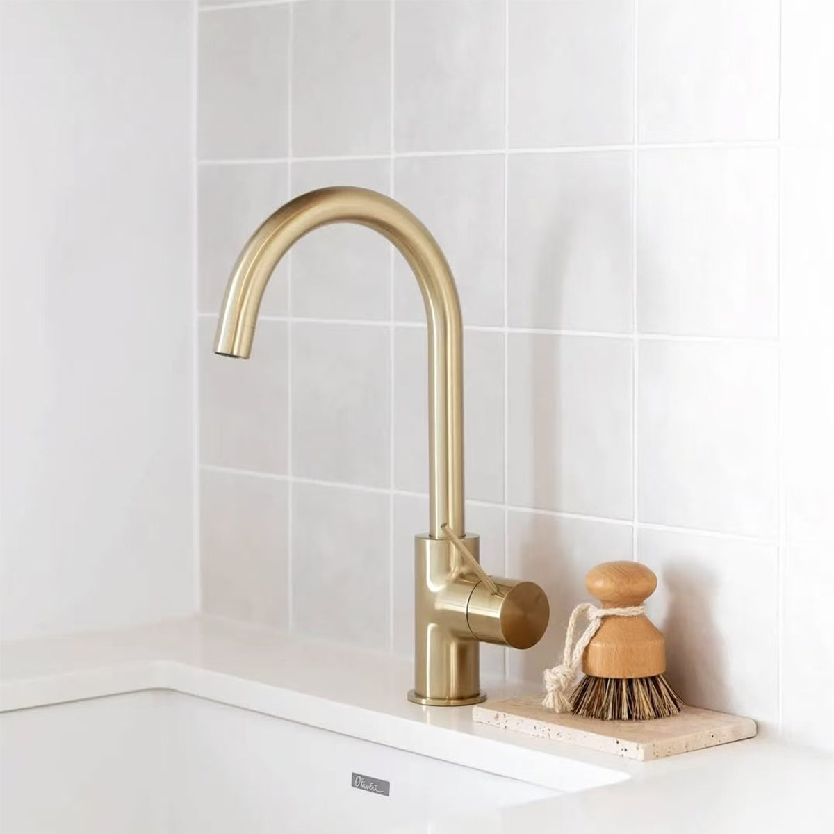 Mecca Kitchen Mixer Brushed Gold