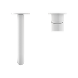 Mecca Wall Basin Mixer Separate Back Plate 185mm Spout Matte White