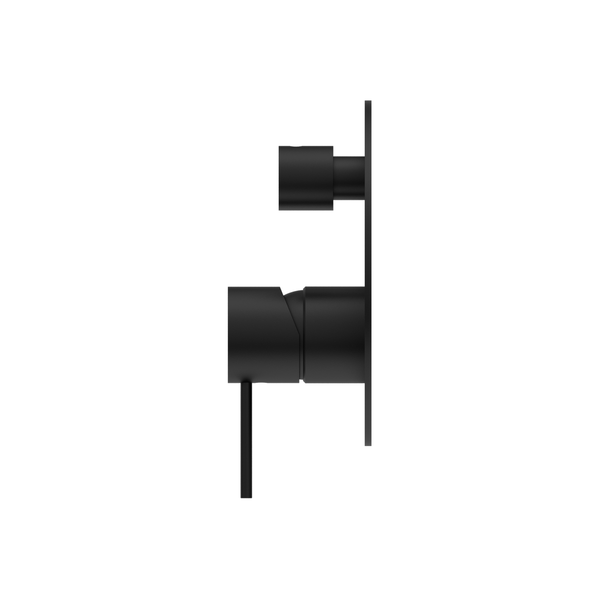 Mecca Shower Mixer With Divertor Matte Black