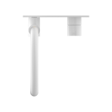 Mecca Wall Basin/Bath Mixer Swivel Spout Handle Up Matte White