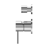 Mecca Shower Mixer With Divertor Separate Back Plate Chrome